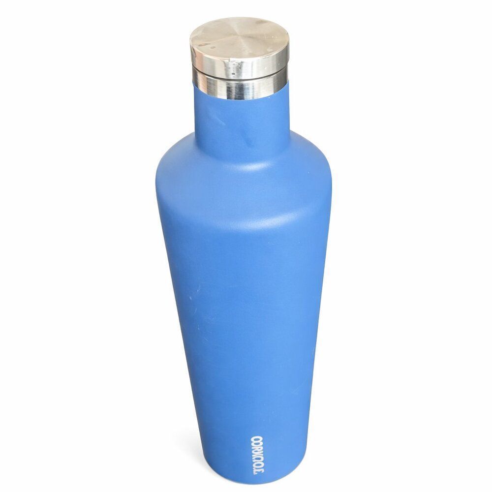 Corkcicle Insulated Canteen Blue Stainless Steel Water Bottle Triple Insulated